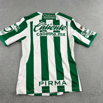 Club Leon Jersey Large Prima Striped Green White | eBay