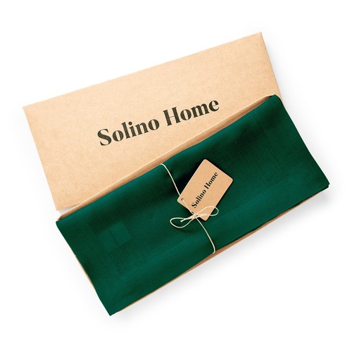 Solino Home 100% Pure Linen Table Runner for Fall Dinning Kitchen Solid Sonoma - Picture 50 of 75
