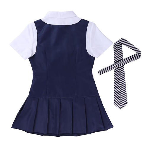 Women's School Girl Uniform Fancy Dress Cosplay Costume Role Play Student Outfit - Picture 34 of 48