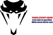 Vinyl Decal Sticker - Snake Head 05 Car Truck Bumper Window Laptop JDM Fun 10"