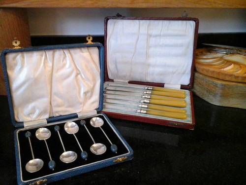 Original Vintage Retro~Set 6 EPNS Design/Maker Coffee Spoons In Presentation Box - Picture 11 of 11