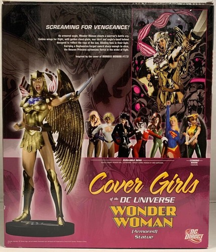 DC DIRECT COVER GIRLS OF THE DC UNIVERSE WONDER WOMAN ARMORED STATUE NEW U.S. - Picture 4 of 6