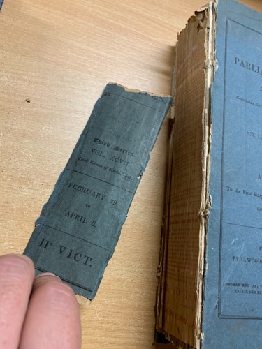 RARE 1848 "HANSARD'S PARLIAMENTARY DEBATES FOR THE YEAR 1847" 1.3kg BOOK (P7) - Picture 13 of 13