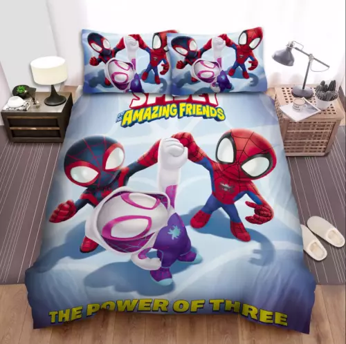 Spidey And His Amazing Friends Duvet Cover Pillowcase Single Double King.Bedding - Picture 6 of 14