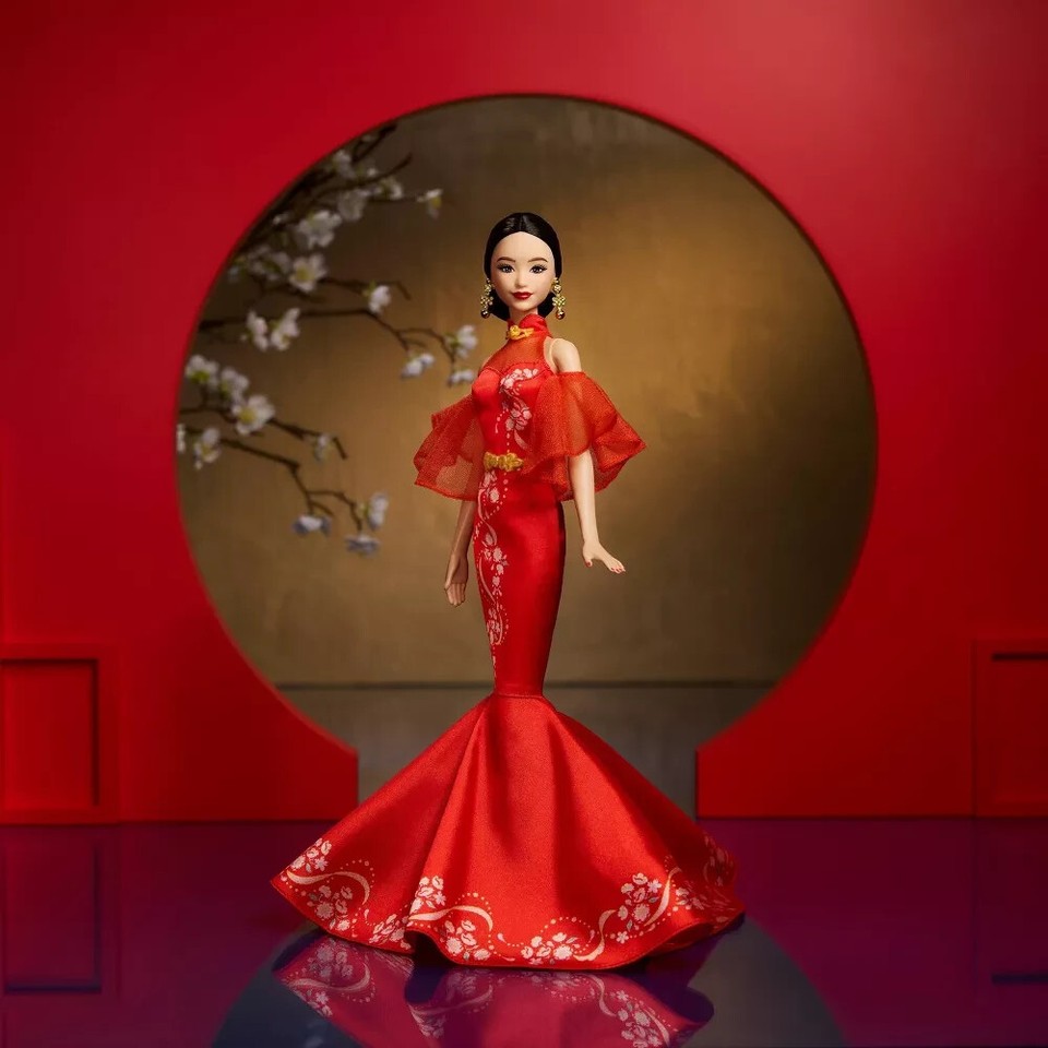 Barbie Lunar New Year Doll 2025 Qipao Dress Plum Blossom Signature Collection eBay