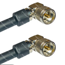 TIMES   9' LMR400UF Antenna Jumper Patch Coax Cable PL-259 ANGLES CB HAM RF GPS