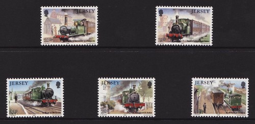 1985 Jersey, Railway History II, NH Mint Set, SG. 365-9