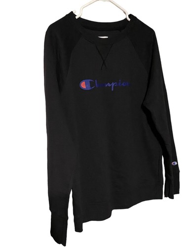 Champion Fleece Sweatshirt Men’s Size Large Crew Neck Powerblend Script Logo - Picture 5 of 13