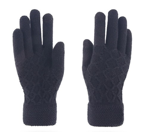 Womens Thick Knit Hat Scarf and Touchscreen Gloves, Sling, Sledding, Snow Gift - Picture 5 of 6