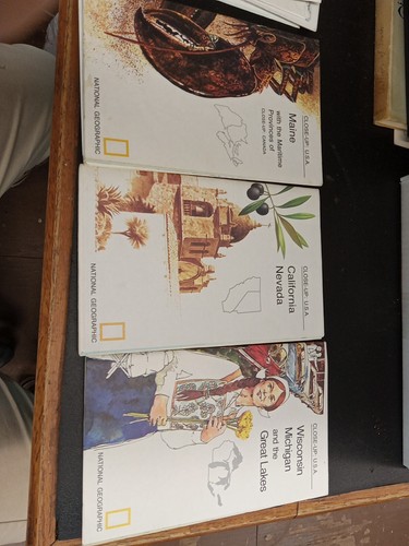 National Geographic MAPS & Info Vintage Close Up USA 1970's Lot of 24 - Picture 6 of 23