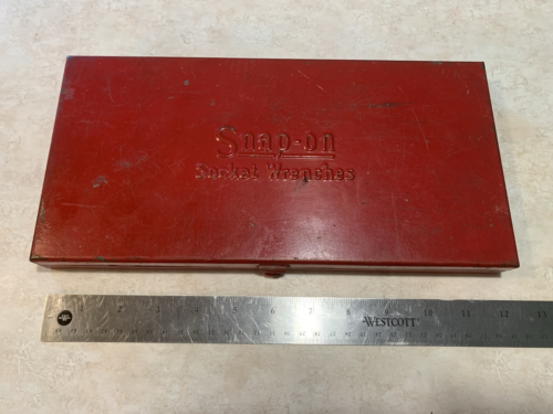 Vintage Snap-On Red Metal Toolbox Empty
