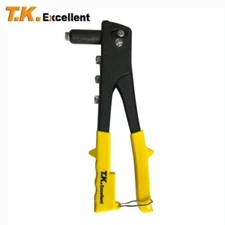 Rivet Gun Kit with 150 Pcs Rivets,Hand Riveter Set, 4 Sizes of Rivet Heads Attac