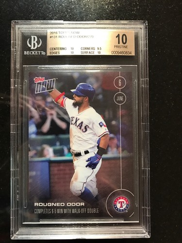 2016 Topps Now #131 Rougned Odor Rangers 6/6/16 Only 270 BGS 10 RARE - Picture 1 of 2