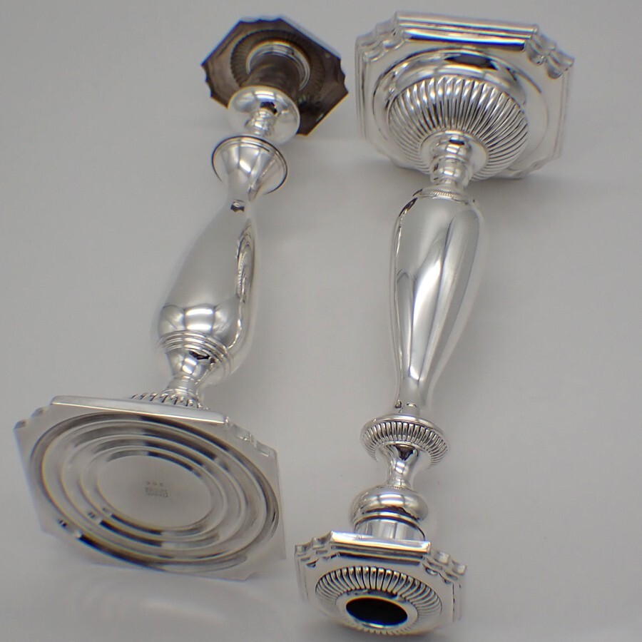 Candlesticks Pair Fisher Sterling Silver Weighted | eBay