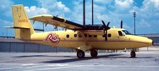 DHC-6 Rio Airways DHC6 Airplane Desk Wood Model Regular New Free Shipping New