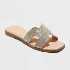 Women's Nina Rhinestone Flat Sandals - A New