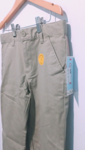 Cat & Jack Boys' School Uniform Chino Pants Vintage Khaki Size 8 - Picture 3 of 9