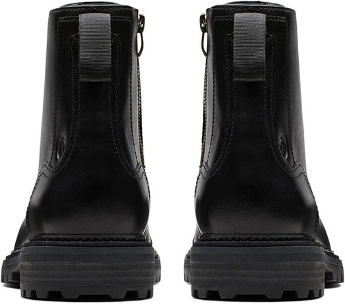 Men Clarks Clarkridge Hi Zip Up Casual Ankle Leather Boots Size 10 M Black 79728 - Picture 6 of 21