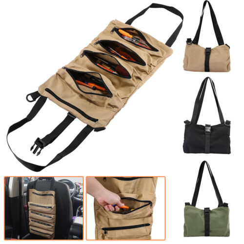 Roll Up Tool Bag Multi-Purpose Pouch Wrench Organizer Small Shoulder Tool Bag UK - Picture 2 of 14