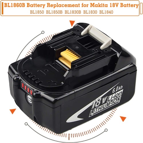 Für Makita LXT Ersatzakku & LCD-Ladegerät 18V 5,0Ah 6Ah BL1850B BL1860B BL1830B  - Bild 18 von 25