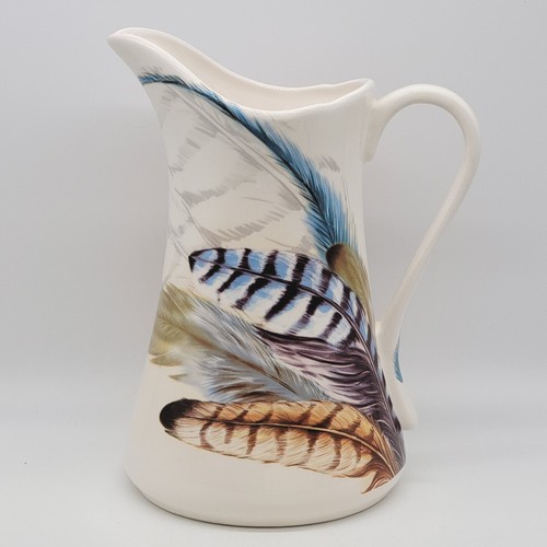 Pier 1 Imports FEATHER Water Pitcher Retired Ironstone 9 5/8" Southwest Design - Picture 3 of 11