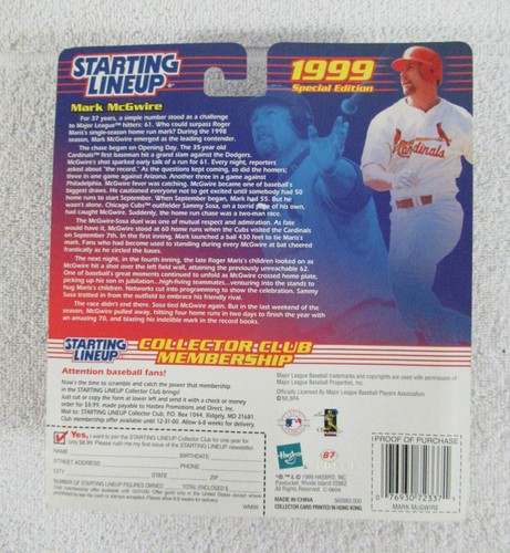 St. Louis Cardinals MARK McGWIRE Home Run Record Breaker: set di figure e poster - Foto 9 di 13