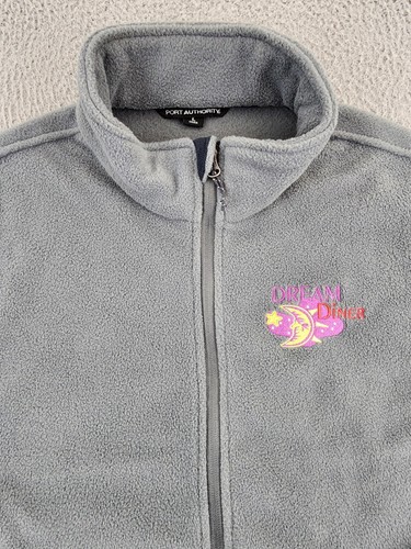 Dream Diner Jacket Mens Large Gray Fleece Tyngsboro Massachusetts MA Mass Adult - Picture 5 of 12