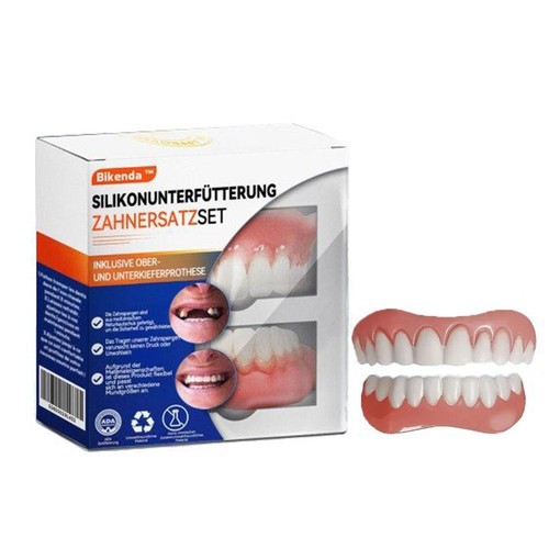Kit protesi in silicone faccette copri denti dentali set denti finti a scatto. - Foto 2 di 10