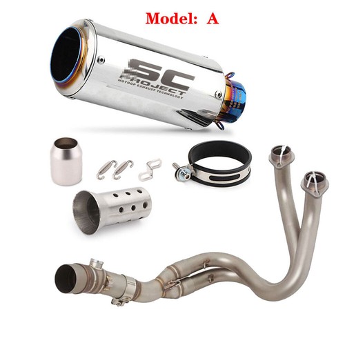 Whole Exhaust System for Kawasaki Z650 Ninja 650 ER6F EX650F Muffler Front Pipe - Picture 4 of 5