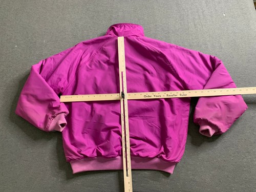 VINTAGE Patagonia Girls Jacket 11 12 Pink Fleece Lined Bomber Coat Outdoors You - Picture 8 of 10