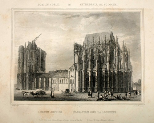 A. de Binzer, LA CATHÉDRALE DE COLOGNE 6 gravures hors texte Architecture - Imagen 3 de 6