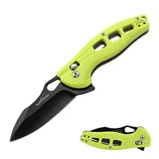 ALBATROSS EDC Axis Lock Folding Pocket Knife 8Cr14MoV Steel Blade FRN Handle