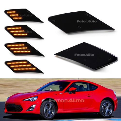 Luces LED laterales ahumadas para Subaru BRZ Scion FR-S Toyota 86 2012-2020 - Imagen 4 de 6