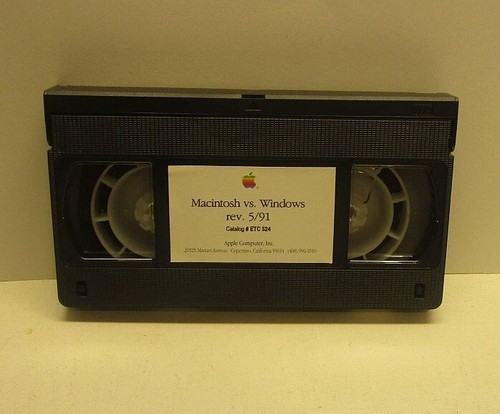 Macintosh vs. Windows VHS Tape from May, 1991 by Apple Computer - Picture 3 of 3