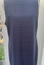 Next Navy Blue Sleeveless Shift Dress Uk 18 Smart Formal Office Workwear NEW