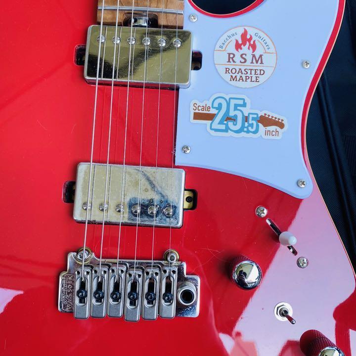 Bacchus TACTICS24-STD/RSM FR RED electric guitar good condition from Japan