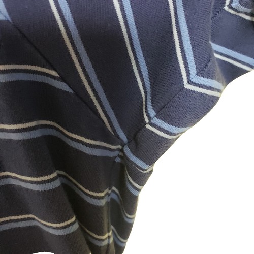 Peter Millar Seaside Wash Polo Shirt Mens Extra Large Blue Short Sleeve Striped  - Picture 6 of 8