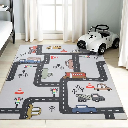Construction Zone Kid Friendly Anti-Static Large Indoor Area Rug Or Door Mat - Picture 20 of 24