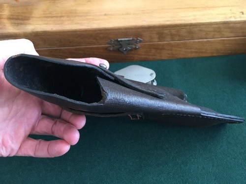 WWII German Ersatz Pistol Holster Made from Sheet Fiber Board - Unique & Scarce! - Picture 5 of 12