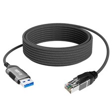 Slim USB to Ethernet Cable 4 FT USB 3.0 A to RJ45 Thin Cord Directly Connecte...