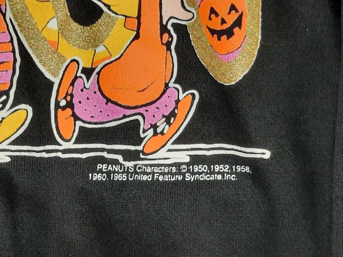 Vintage 1971 Snoopy Peanuts Charlie Brown "BOO!" Halloween Sweater Large. W/Tags - Picture 5 of 10