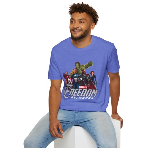 Trump Freedom Avengers Political Heroes Parody Tee, Unisex Shirt, Patriotic  - Picture 40 of 60