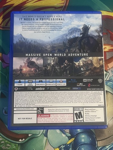 The Witcher III 3 Wild Hunt (Sony PlayStation 4 PS4) CIB Complete Sountrack, Map - Bild 2 von 3