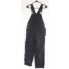 Zara Kids  LILMCKIMM MMXXII Black Twill Denim Overalls Alastair McKimm SZ Small