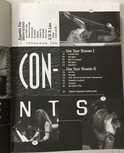 Guns N' Roses Anthology Guitar Vocal Tablature 1994 21 Classic GN’R Songs - Picture 5 of 12