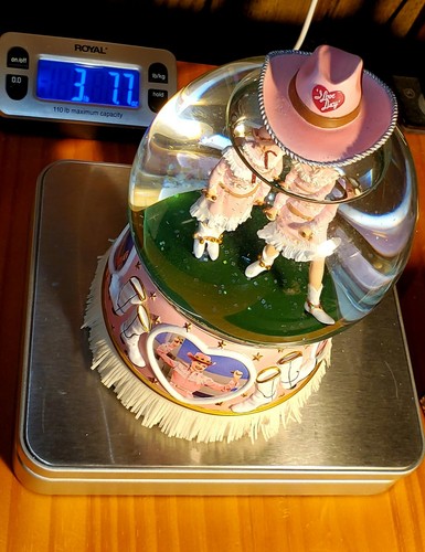 Vtg. I Love Lucy "Lucy & Ethel Rodeo" Musical Water Globe - 第 10/10 張圖片