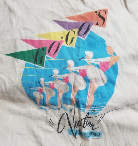 The Go-Go's Vacation Concert Tour T-shirt ORIGINAL Sleeveless Rare 1982 - Picture 2 of 12
