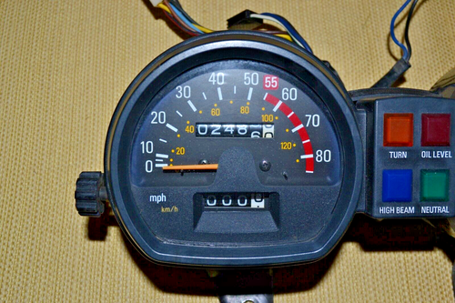 Yamaha 1981 XJ650 Midnight Maxim Or 1983 XJ750 Midnight Maxim Speedometer Tach - Foto 2 di 8
