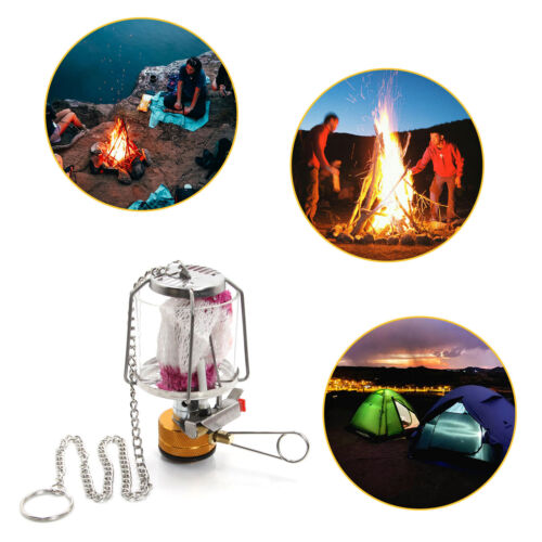 Outdoor Camping Gas Lantern Piezo Ignition Portable Mini Gas Tent Lamp Light US - Picture 9 of 14