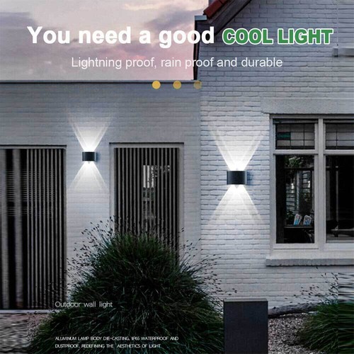 LED Wandleuchte Wand-Lampe Strahler Innen Außen Modern Effekt Leuchte up down - Bild 12 von 58